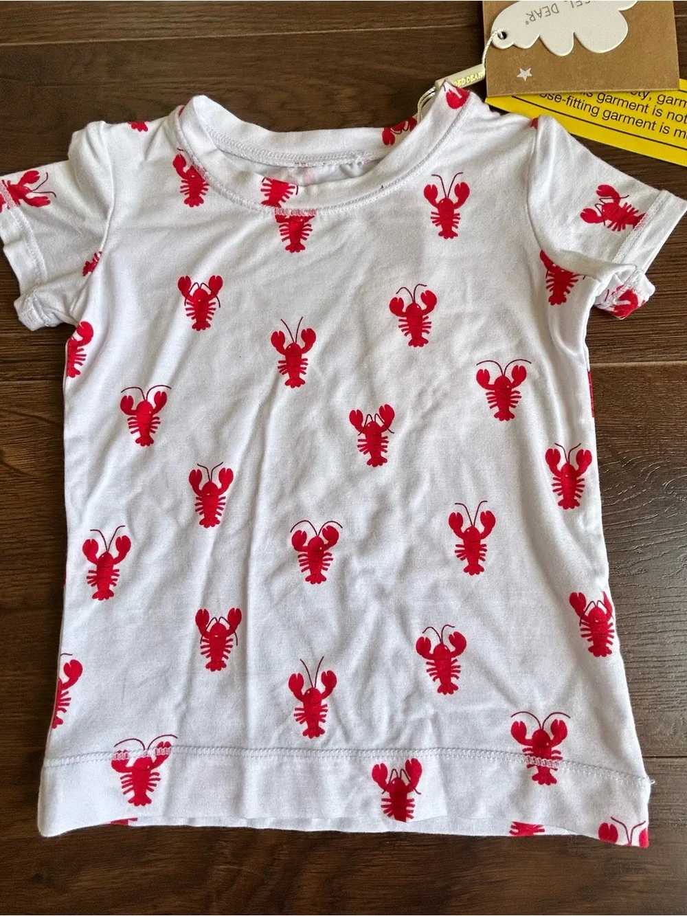 Angel Dear Lobster Loungewear Pajama Set 6-12m